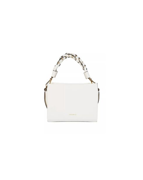 Bolso doble Bohemian Grana de piel granulada con doble perla - 23x18x10 cm