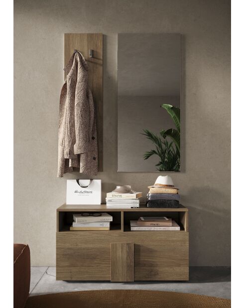 Jessie - Set de Meuble d'entrée chêne mercure - 3 pieces