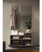 Jessie - Set de Meuble d'entrée chêne mercure - 3 pieces