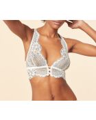 Inkt-ecru bh zonder beugel