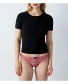 Geheimes Weihnachtsmannhöschen mit rosafarbenem Hintergrund