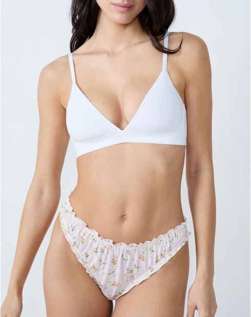 Weißes Trefle-Höschen