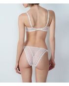 Ecru push-up bh met beugel met embleem nr. 3