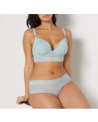 Bügel-BH Nr. 5 Gravur lagunenblau