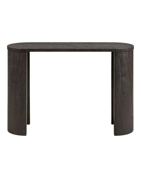 Dunkelbrauner Konsolentisch Bibione - 114x38x75 cm