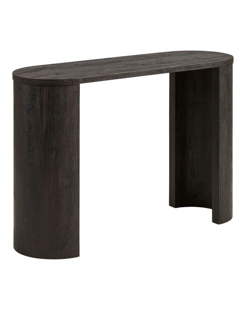 Dunkelbrauner Konsolentisch Bibione - 114x38x75 cm