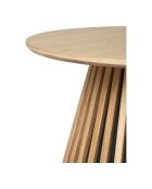 Tavolino Osaka impiallacciato in rovere naturale - 70x70x45 cm