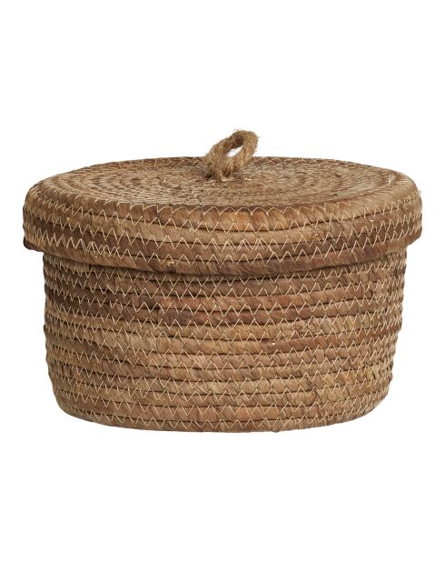 2 cestas Desio hechas de hojas de plátano naturales