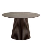 Osaka Esstisch aus geräuchertem Eichenfurnier - 120x120x75 cm