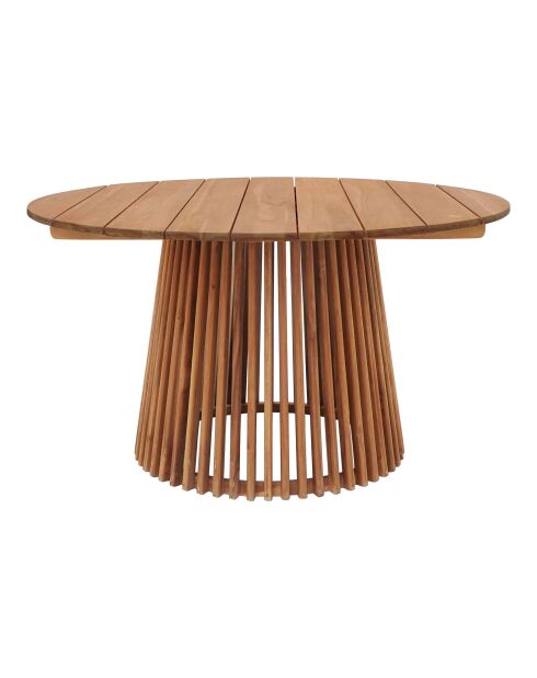 Mesa de comedor Lorca de teca natural - 120x120x75 cm