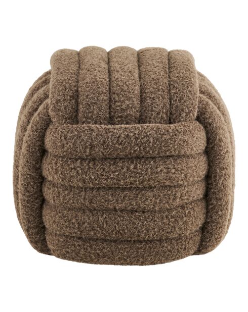 Pouf Napier marron - 48x48x43 cm