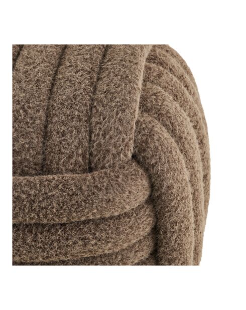 Pouf Napier marron - 48x48x43 cm