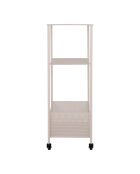 Torres Metallwagen aus Metallstahl und 3 Regalen - 35x35x100 cm