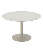 Table à manger Riva sable - 120x120x75 cm