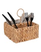 Scatola portaoggetti in giacinto d'acqua naturale Pleiku - 20x20x22 cm