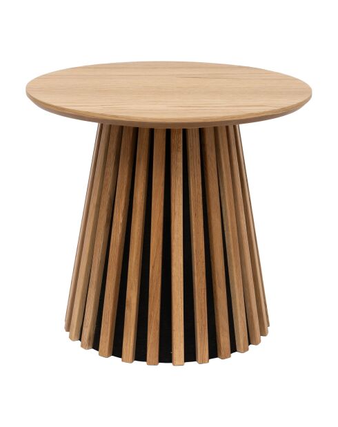 Tavolino Osaka impiallacciato in rovere naturale - 50x50x45 cm