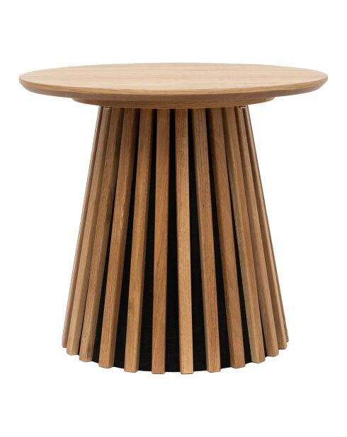 Tavolino Osaka impiallacciato in rovere naturale - 50x50x45 cm