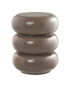 Tavolino Rosolina in fibra di vetro marrone - 355x355x44 cm