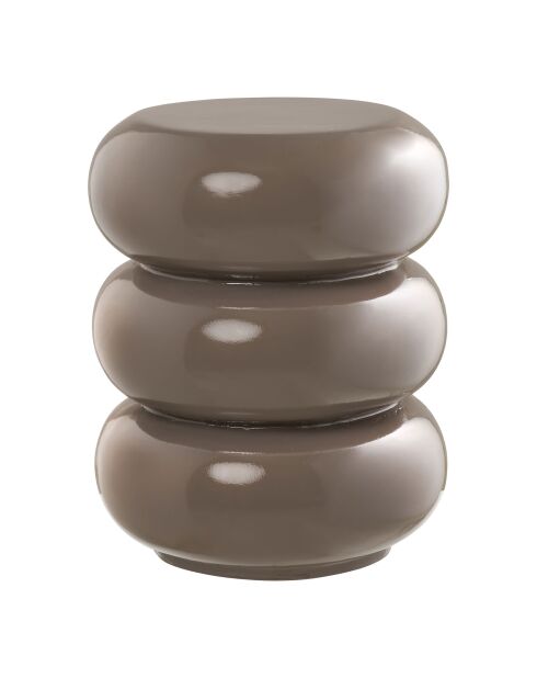 Tavolino Rosolina in fibra di vetro marrone - 355x355x44 cm