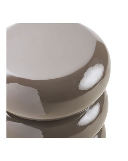 Tavolino Rosolina in fibra di vetro marrone - 355x355x44 cm