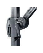 Baza Hängesonnenschirm mit Sonnenschirmfuß - schwarzer Aluminiumstab - 295x295x260 cm