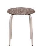 Tabouret Asmara mélange marron - 44x44x44 cm