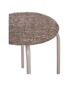 Tabouret Asmara mélange marron - 44x44x44 cm