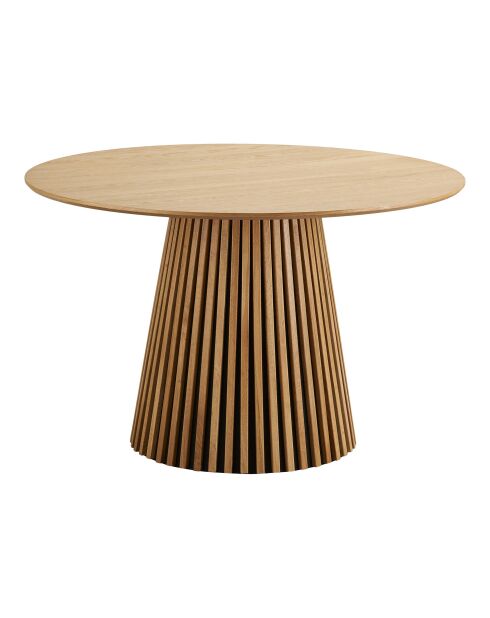 Osaka Esstisch aus natürlichem Eichenfurnier - 120x120x75 cm