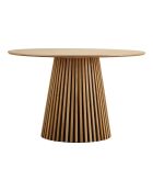 Osaka Esstisch aus natürlichem Eichenfurnier - 120x120x75 cm