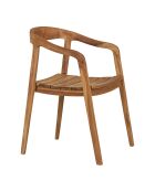 2 sillas de comedor Otero de teca natural - 55x54x76 cm