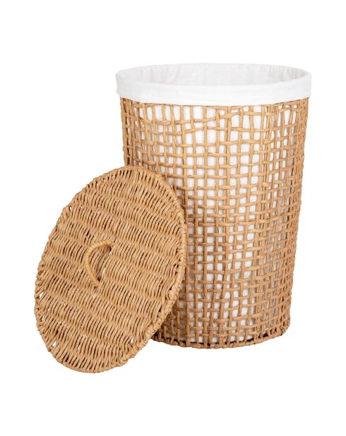 Portabiancheria Pomal in carta naturale/bianca - 42x42x56 cm