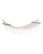 Amaca Edessa in poliestere/cotone in larice bianco sporco - 200x80x30 cm