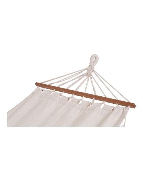 Amaca Edessa in poliestere/cotone in larice bianco sporco - 200x80x30 cm