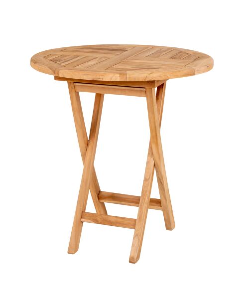 Oviedo Beistelltisch aus natürlichem Teakholz - 70x70x75 cm