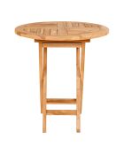 Mesita Oviedo de madera de teca natural - 70x70x75 cm