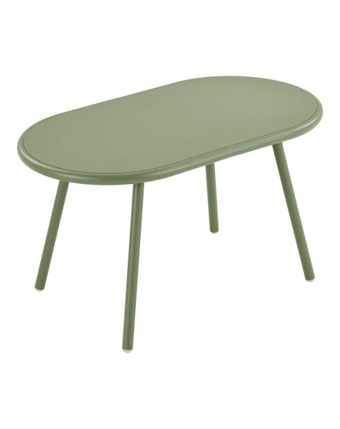 Saly woonkamerset polypropyleen/staal groen - 80/69/131x45/795/67x45/74/775 cm