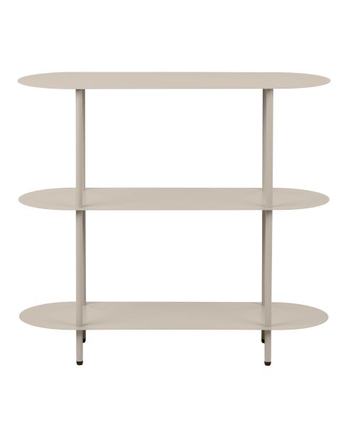 Estantería Rieti con 3 niveles de arena metálica - 90x31x81 cm