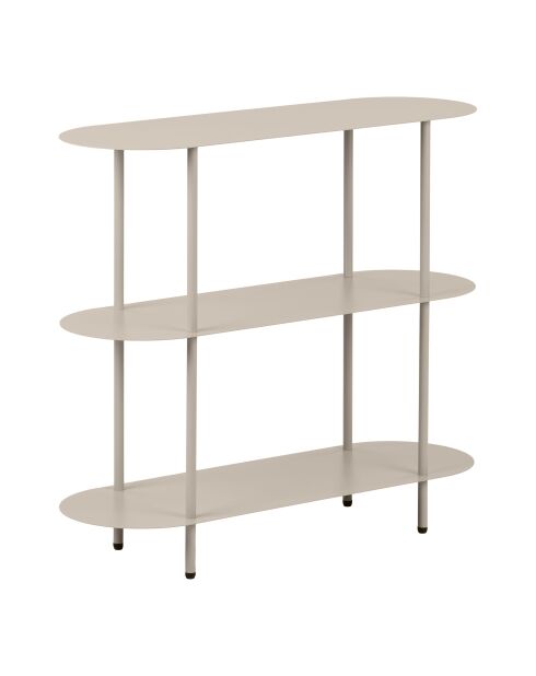 Estantería Rieti con 3 niveles de arena metálica - 90x31x81 cm