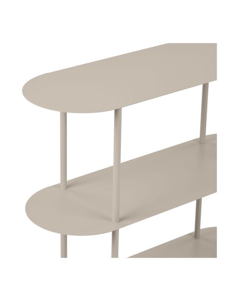 Estantería Rieti con 3 niveles de arena metálica - 90x31x81 cm