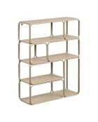 Estantería de pared Lanciano de metal beige - 18x48x64 cm
