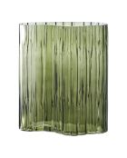Vase en verre vert fumé - 12x215x265 cm