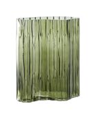Vase en verre vert fumé - 12x215x265 cm