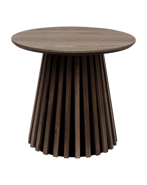 Tavolino Osaka impiallacciato in rovere affumicato - 50x50x45 cm