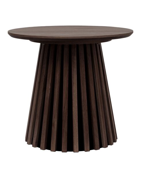 Tavolino Osaka impiallacciato in rovere affumicato - 50x50x45 cm