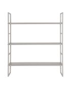 Estanterías Beja s en acero gris de 3 niveles - 17x48x55 cm