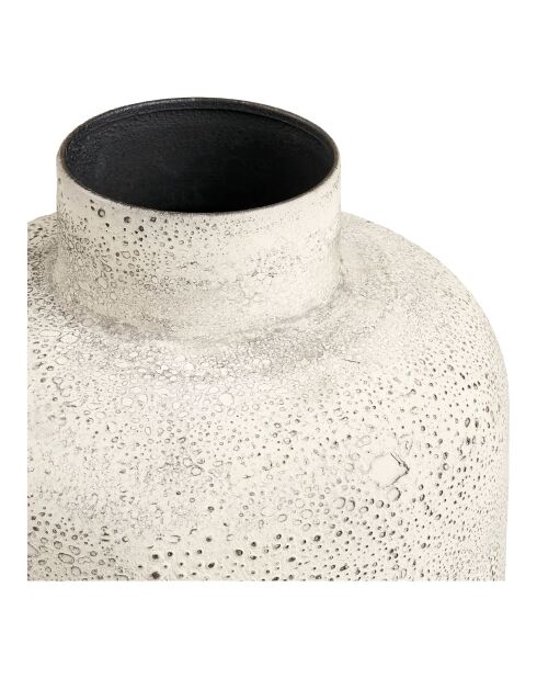 Pot décoratif Hou en métal beige antique - 24x24x785 cm