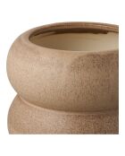 Pot de fleurs en céramique marron - 19x19x175 cm