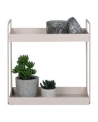 Rabo Doppelregal auf Ständer aus Stahl und 2 Regalen - 15x30x31 cm