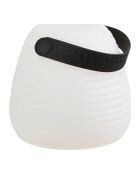 Lámpara LED blanca recargable Derry - 13x13x12 cm