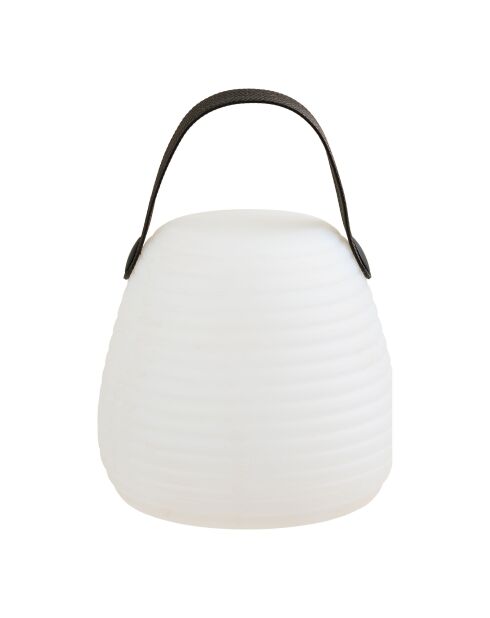 Lámpara LED blanca recargable Derry - 13x13x12 cm